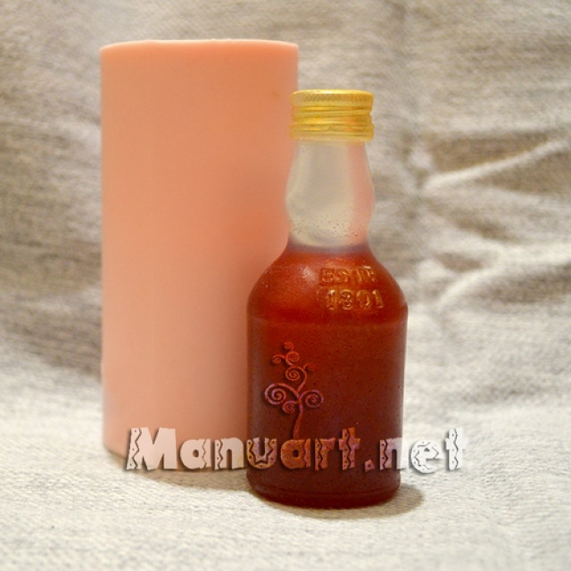 Silicone mold - Bottle 3D № 1 - for making soaps, candles and figurines