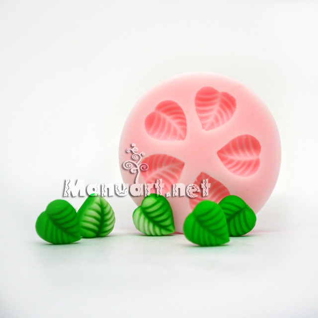 Silicone mold - Leaves mold - for making soaps, candles and figurines