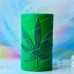 Silicone mold - Cannabis leaf cylinder - for making soaps, candles and figurines