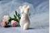 Silicone mold - Female torso with natural belly 100mm - for making soaps, candles and figurines