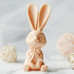 Silicone mold - Beautiful Bunny with long ears and a bow - for making soaps, candles and figurines