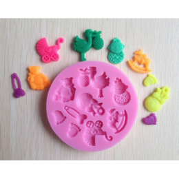 Forma silikonowa - Mołd dziecięcy komplet № 1 - do wyrobu mydła, świec i odlewów 
