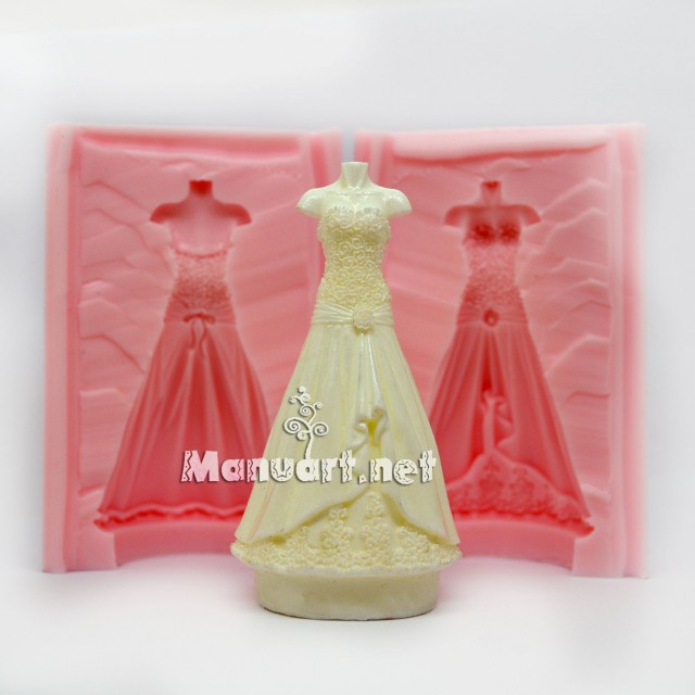 Forma silikonowa - Narzeczona 3D - do wyrobu mydła, świec i odlewów 