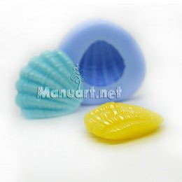 Forma silikonowa - Muszelka mała № 4 3D - do wyrobu mydła, świec i odlewów 