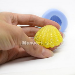 Forma silikonowa - Muszelka mała № 4 3D - do wyrobu mydła, świec i odlewów 