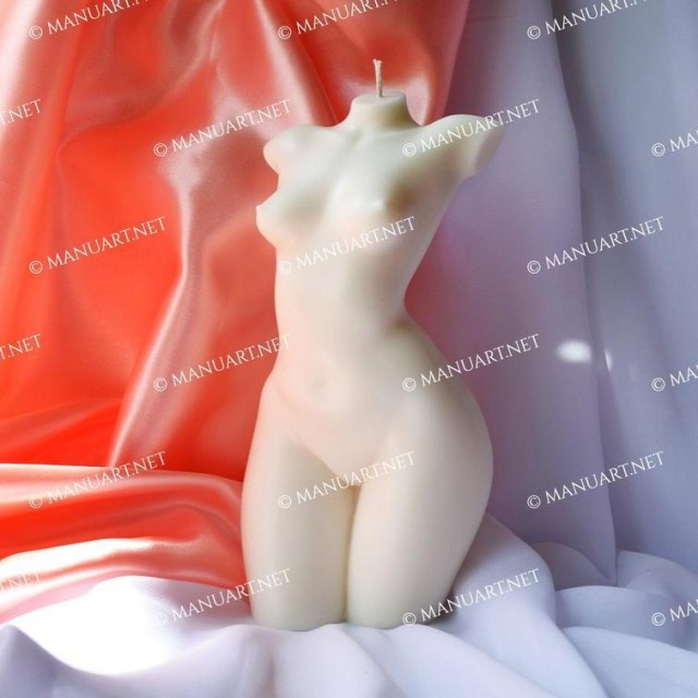 Forma silikonowa - Ogromny szczupły żeński tors z małą klatką piersiową 3D - do wyrobu mydła, świec i odlewów 