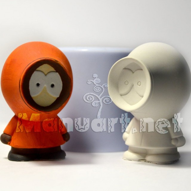 Forma silikonowa - South Park Kenny 3D - do wyrobu mydÅ‚a, Å›wiec i odlewÃ³w 