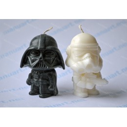 Forma silikonowa - Darth Vader Gwiezdne wojny 3D - do wyrobu mydła, świec i odlewów 