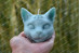 Silicone mold - Mystical cat head 3D - for making soaps, candles and figurines