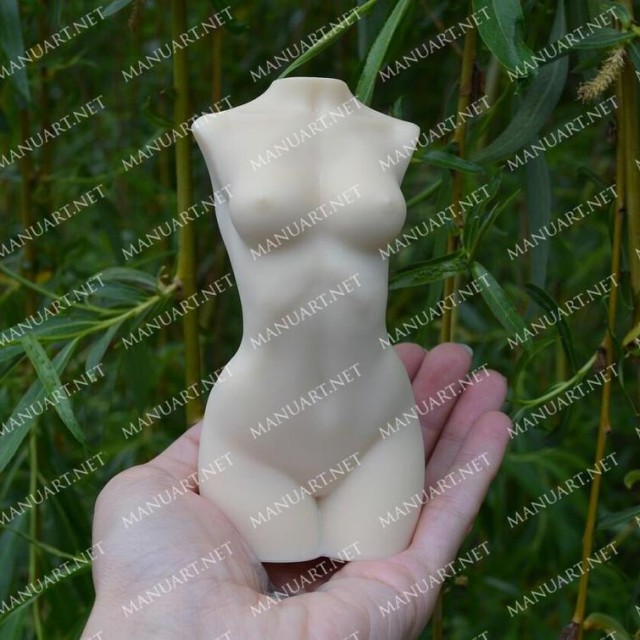 Forma silikonowa - Duży Kobiecy tułów 3D - do wyrobu mydła, świec i odlewów 