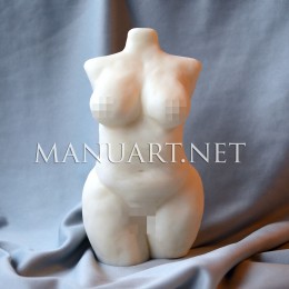 Forma silikonowa - Duży kobiecy tors 3D  - do wyrobu mydła, świec i odlewów 