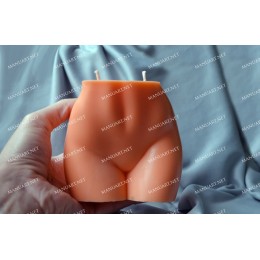 Forma silikonowa - Kobiecy tyÅ‚ duÅ¼y 3D - do wyrobu mydÅ‚a, Å›wiec i odlewÃ³w 