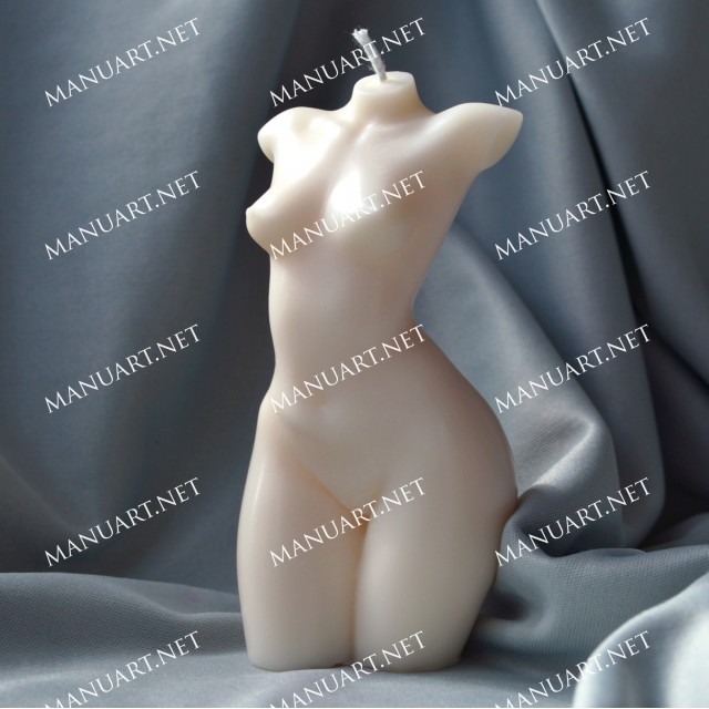 Forma silikonowa - Szczupły żeński tors z małą klatką piersiową 3D - do wyrobu mydła, świec i odlewów 