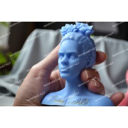 Forma silikonowa - Popiersie Frida Kahlo 3D - do wyrobu mydÅ‚a, Å›wiec i odlewÃ³w 