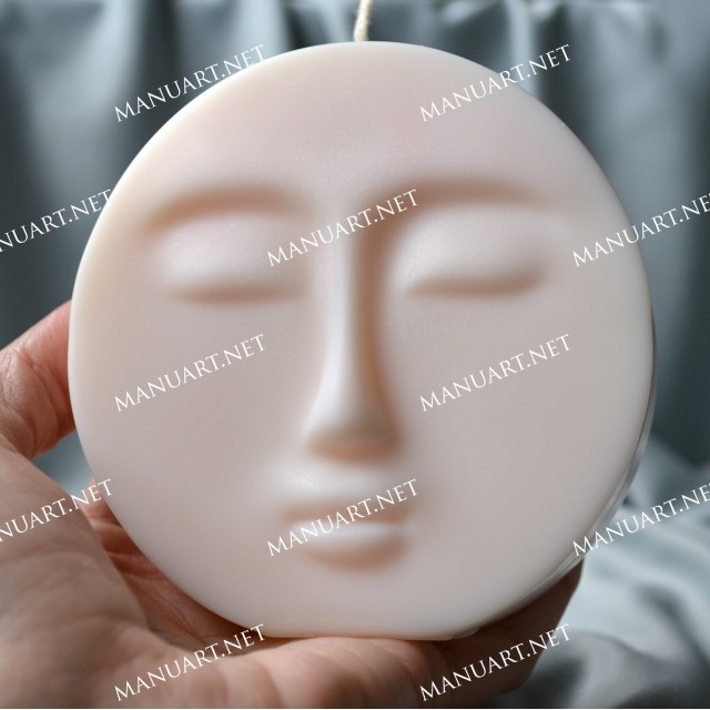 Forma silikonowa - Księżyc twarz 3D - do wyrobu mydła, świec i odlewów 