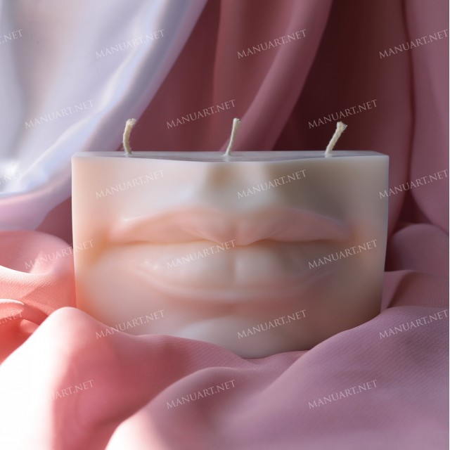 Forma silikonowa - DuÅ¼e usta Dawida 3D - do wyrobu mydÅ‚a, Å›wiec i odlewÃ³w 