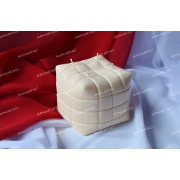 Forma silikonowa - Duża PUFA kostka 3D - do wyrobu mydła, świec i odlewów 