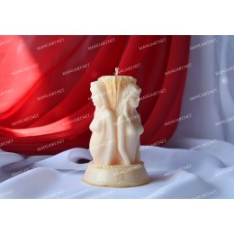 Forma silikonowa - Potrójna Bogini 3D - do wyrobu mydła, świec i odlewów 