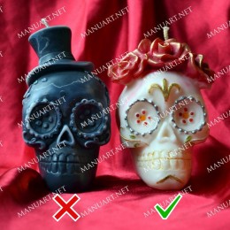 Meksykańska czaszka żeńska 3D