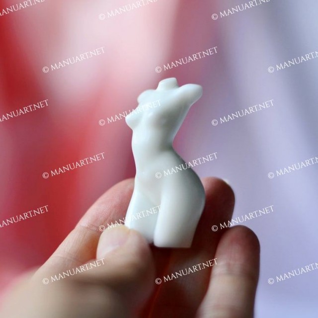Forma silikonowa - MINI tors kobiety z małym biustem 3D - do wyrobu mydła, świec i odlewów 