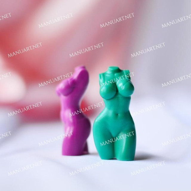 Forma silikonowa - MINI tors kobiety w bikini 3D - do wyrobu mydła, świec i odlewów