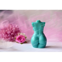 Forma silikonowa - Blizna po raku piersi tors kobiety plus size 3D - do wyrobu mydÅ‚a, Å›wiec i odlewÃ³w 