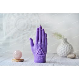 Forma silikonowa - Dłoń Palmistry - Chiromancja 3D - do wyrobu mydła, świec i odlewów 