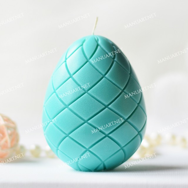 Forma silikonowa - Jajko ze wzorem, pisanka - do wyrobu mydła, świec i odlewów 