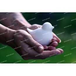Forma silikonowa - Ładny ptak 3D - do wyrobu mydła, świec i odlewów 