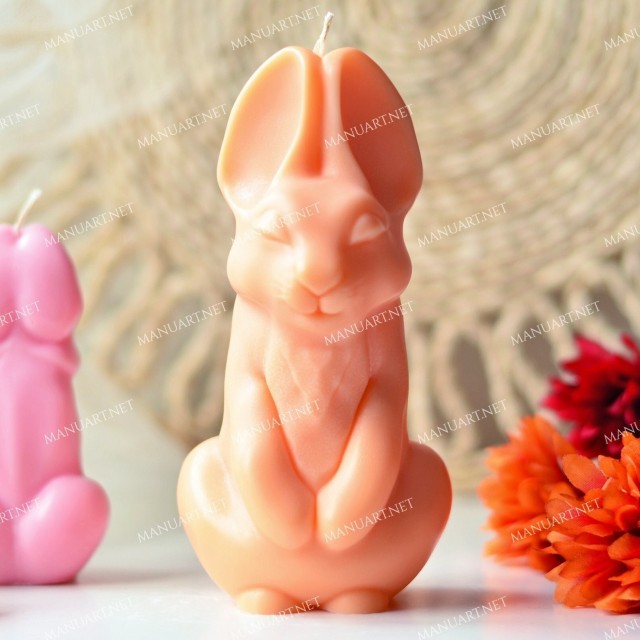 Forma silikonowa - Сiekawy królik 150mm - do wyrobu mydła, świec i odlewów 
