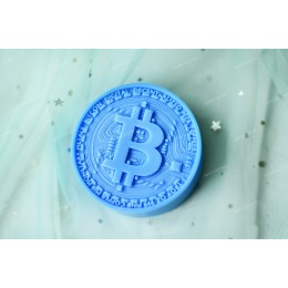 Forma silikonowa - Bitcoin - do wyrobu mydła, świec i odlewów 