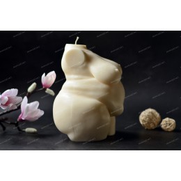 Forma silikonowa - Tors puszystej kobiety 3D duży - do wyrobu mydła, świec i odlewów 