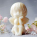 Sitting Angel 75mm 3D silicone mold, candle mould, soap, resin, plaster, concrete, Angel for protection, wings, Religious, Holding Chin, girl