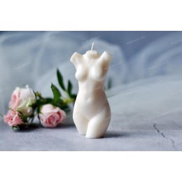 Forma silikonowa - Kobiecy tors z naturalnym brzuchem - do wyrobu mydÅ‚a, Å›wiec i odlewÃ³w 