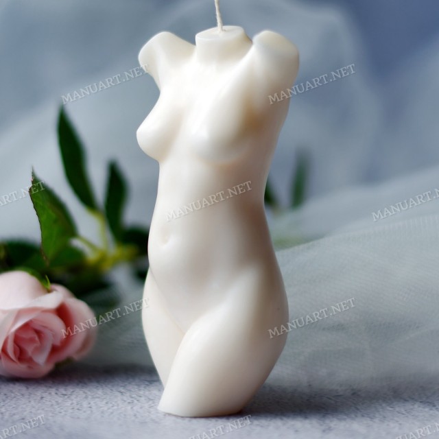 Forma silikonowa - Kobiecy tors z naturalnym brzuchem - do wyrobu mydÅ‚a, Å›wiec i odlewÃ³w 