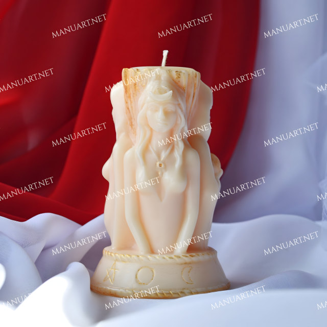 Potrójna Bogini rytualna forma silikonowa do świec mydła żywicy i gipsu