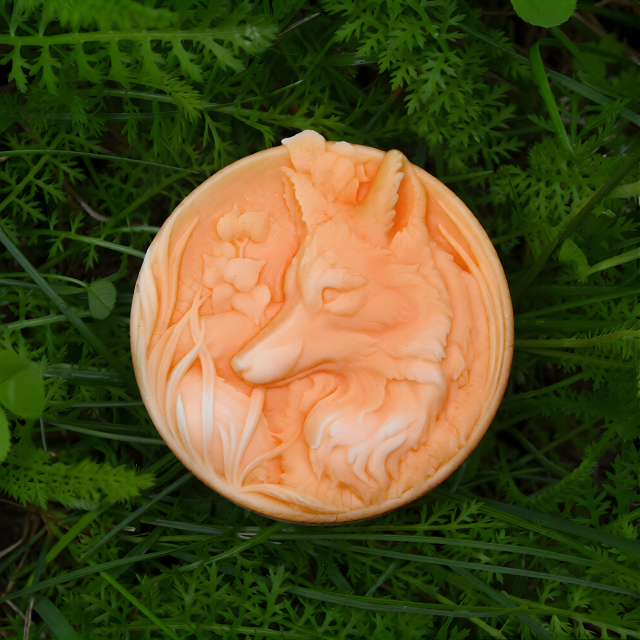 Leśny Lis okrągła forma silikonowa do mydła, świec, żywicy, gipsu i czekolady