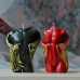 Winged Goddess Torso Mold for candles, resin and plaster angel figurines - Female silicone mould