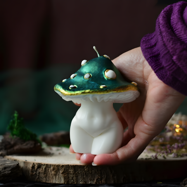 Wielka Leśna Bogini Grzybowa forma silikonowa do świec, mydła, żywicy i gipsu