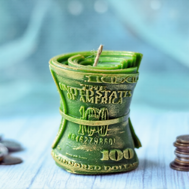 Rolled Dollars mold for craft, candles, soap, plaster decor, resin figures - money silicone mould