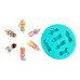 Happy Swimmers - small silicone mold for resin earrings, jewelry making, epoxy resin crafts, candle and soap decorations